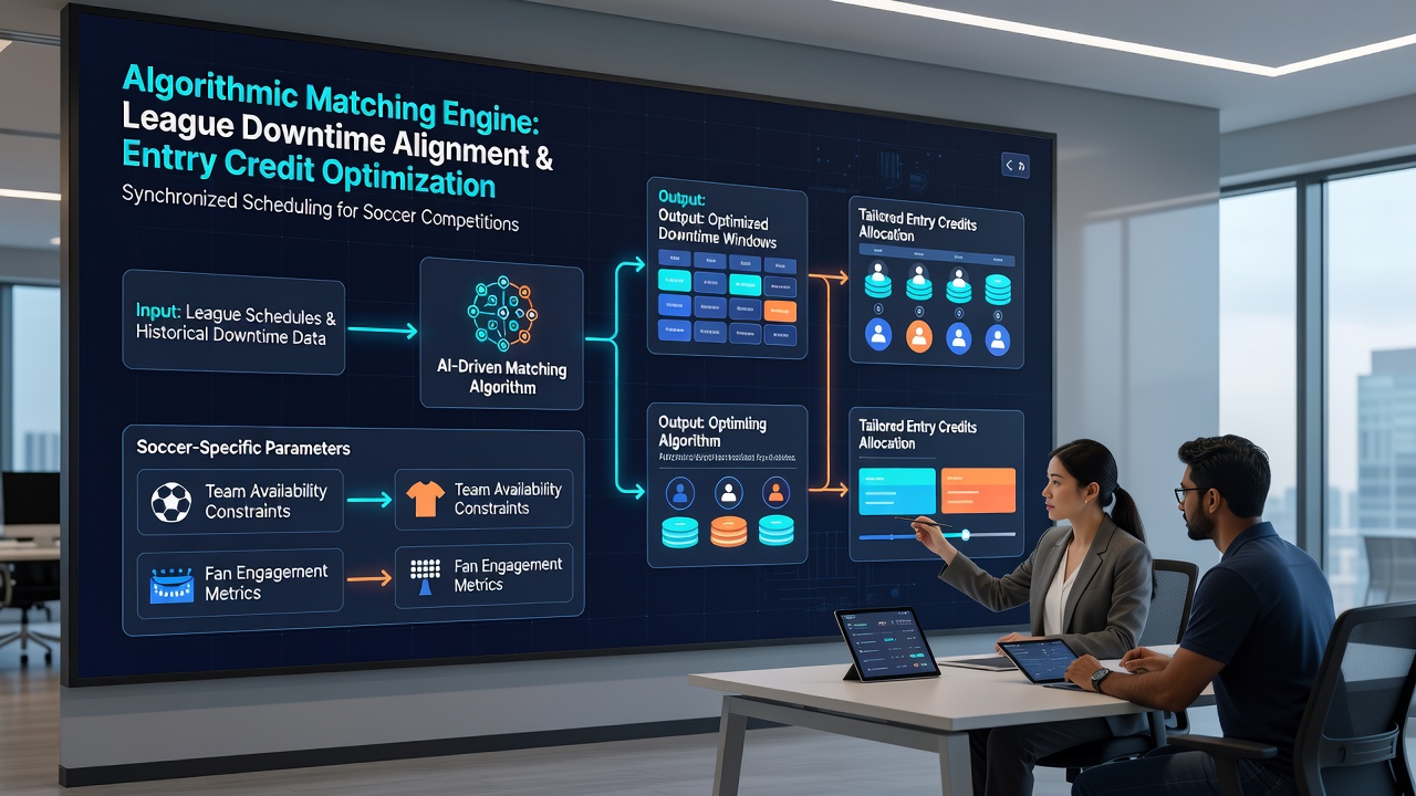 Illustration of data flow between soccer schedules, algorithmic engines, and mobile gaming interfaces