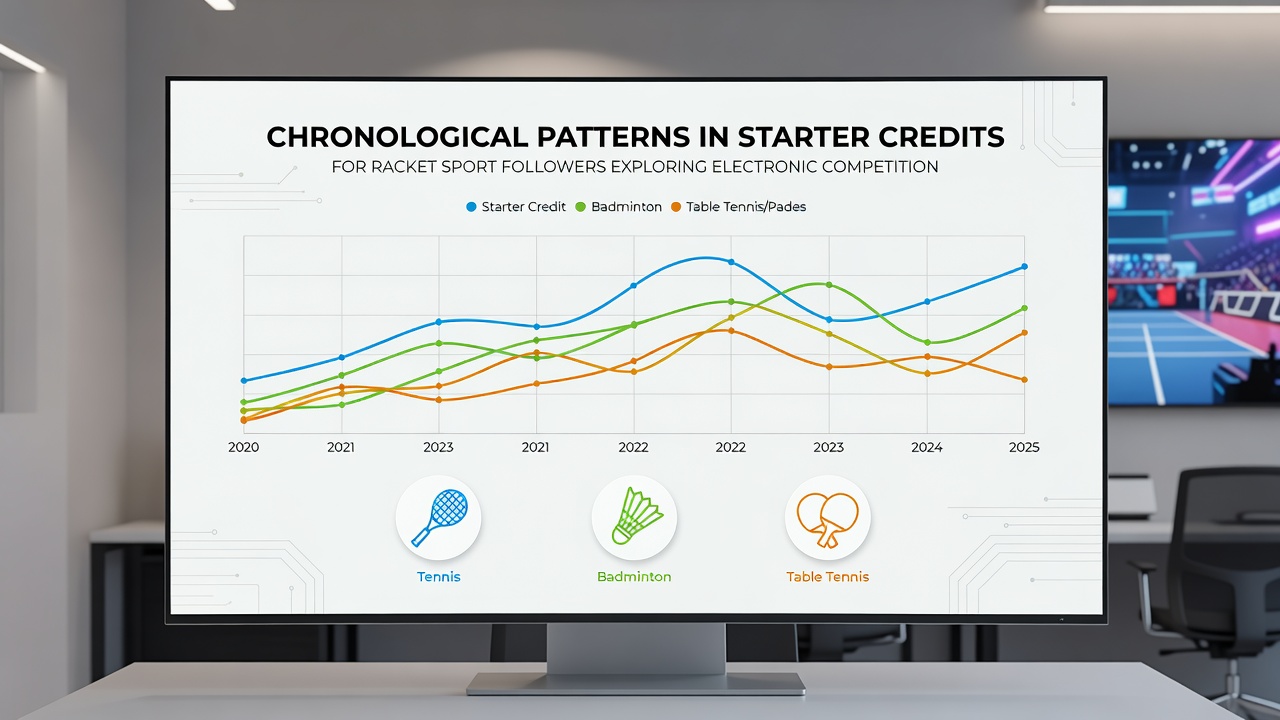 Chart displaying credit allocation timelines linked to racket sport tournaments and esports onboarding periods
