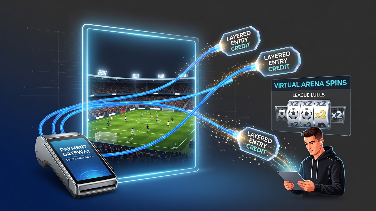 Payment processing systems connecting soccer betting accounts to virtual gaming platforms during seasonal breaks