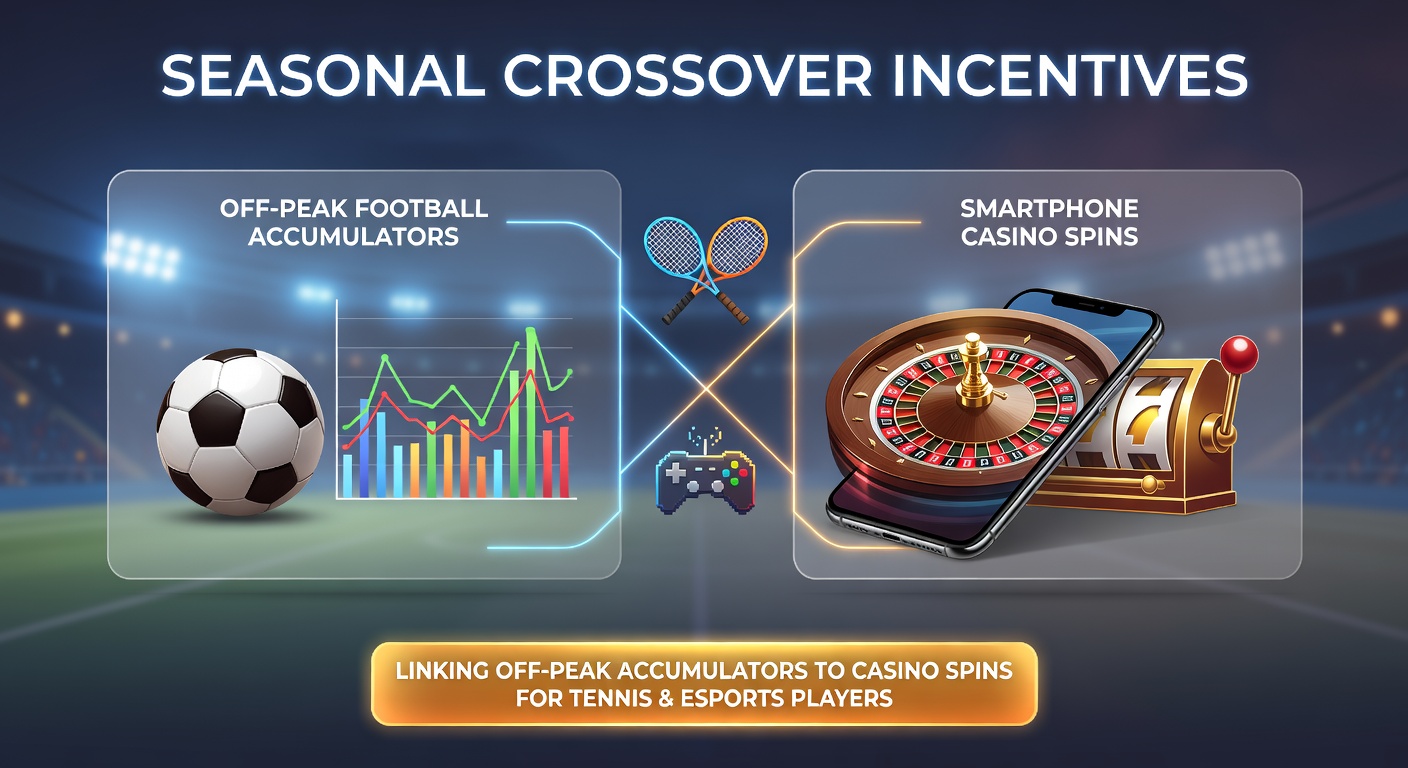 Visual representation of seasonal crossover incentives connecting football betting promotions with mobile casino spins across tennis and esports platforms