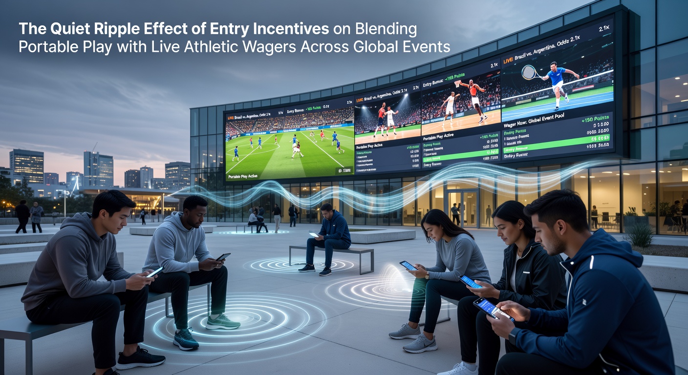 Mobile device displaying integrated sports wagering and casino-style play during a live global athletic event