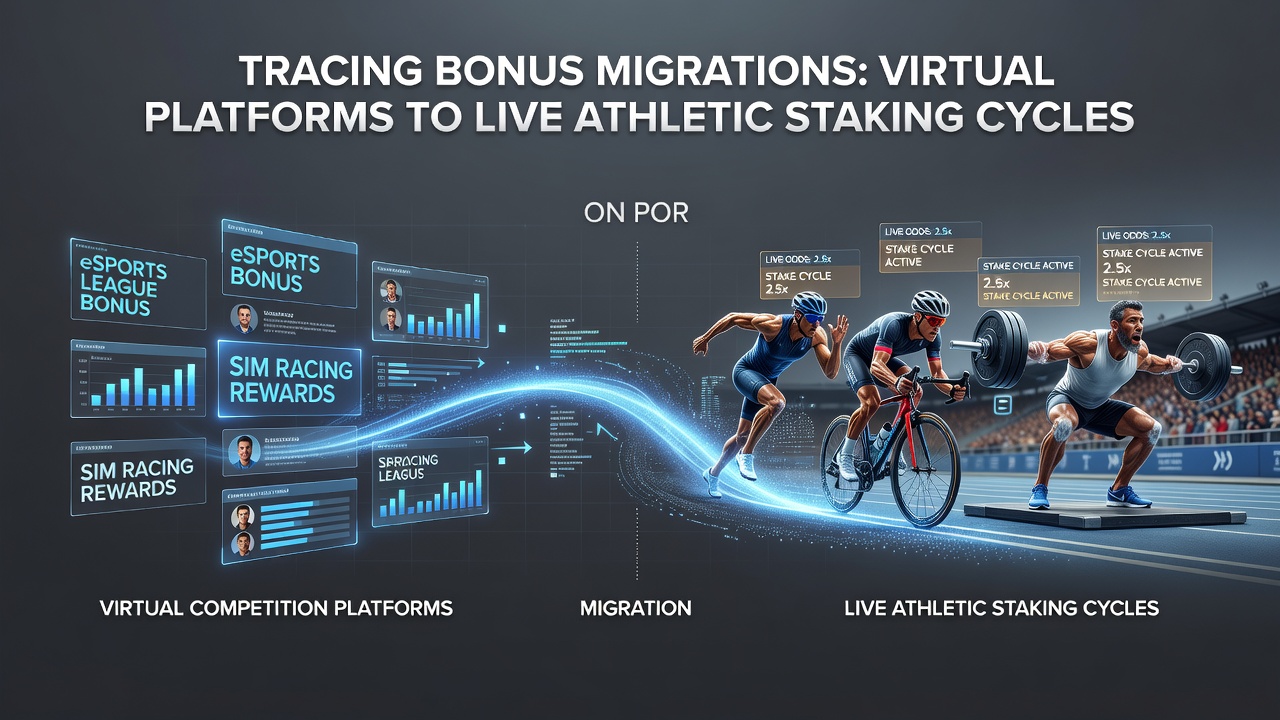 Mobile app interface illustrating bonus transfer between virtual competitions and live sports staking
