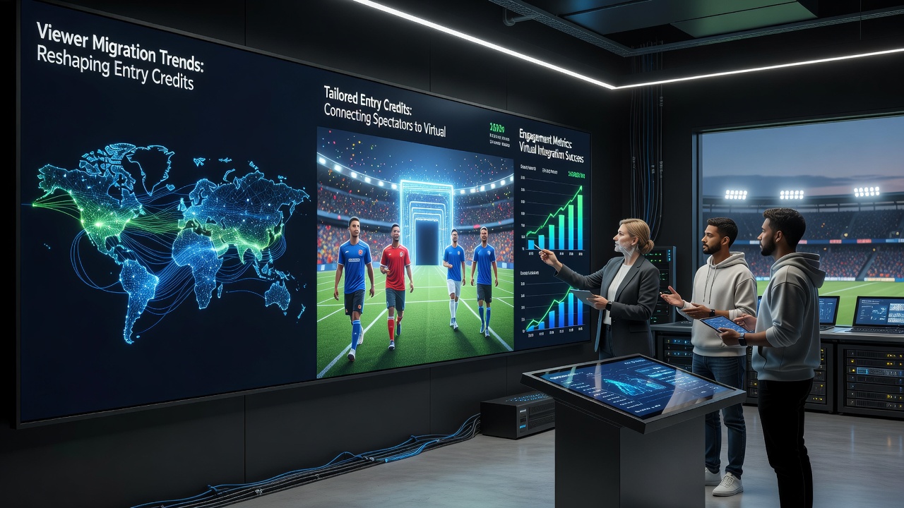 Mobile device displaying virtual soccer arena interface with entry credit options
